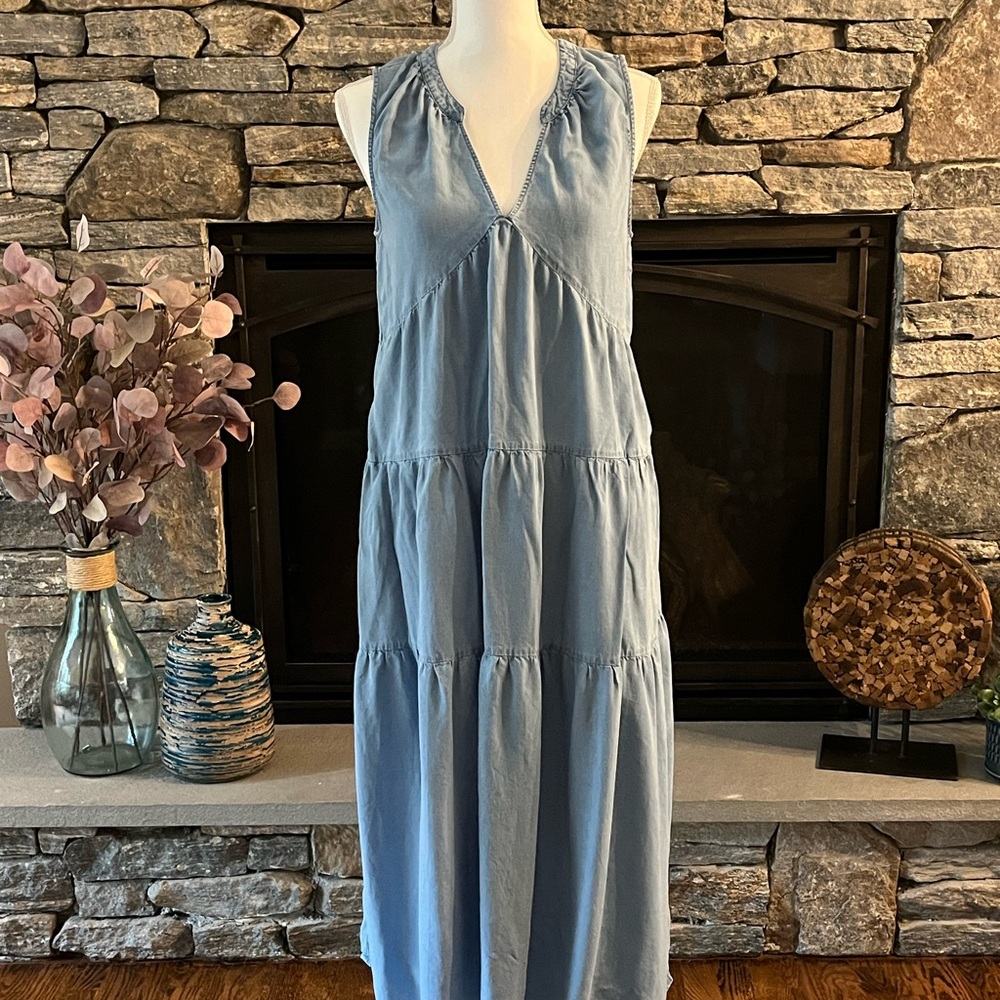 DKNY Sleeveless Lightweight denim Dress